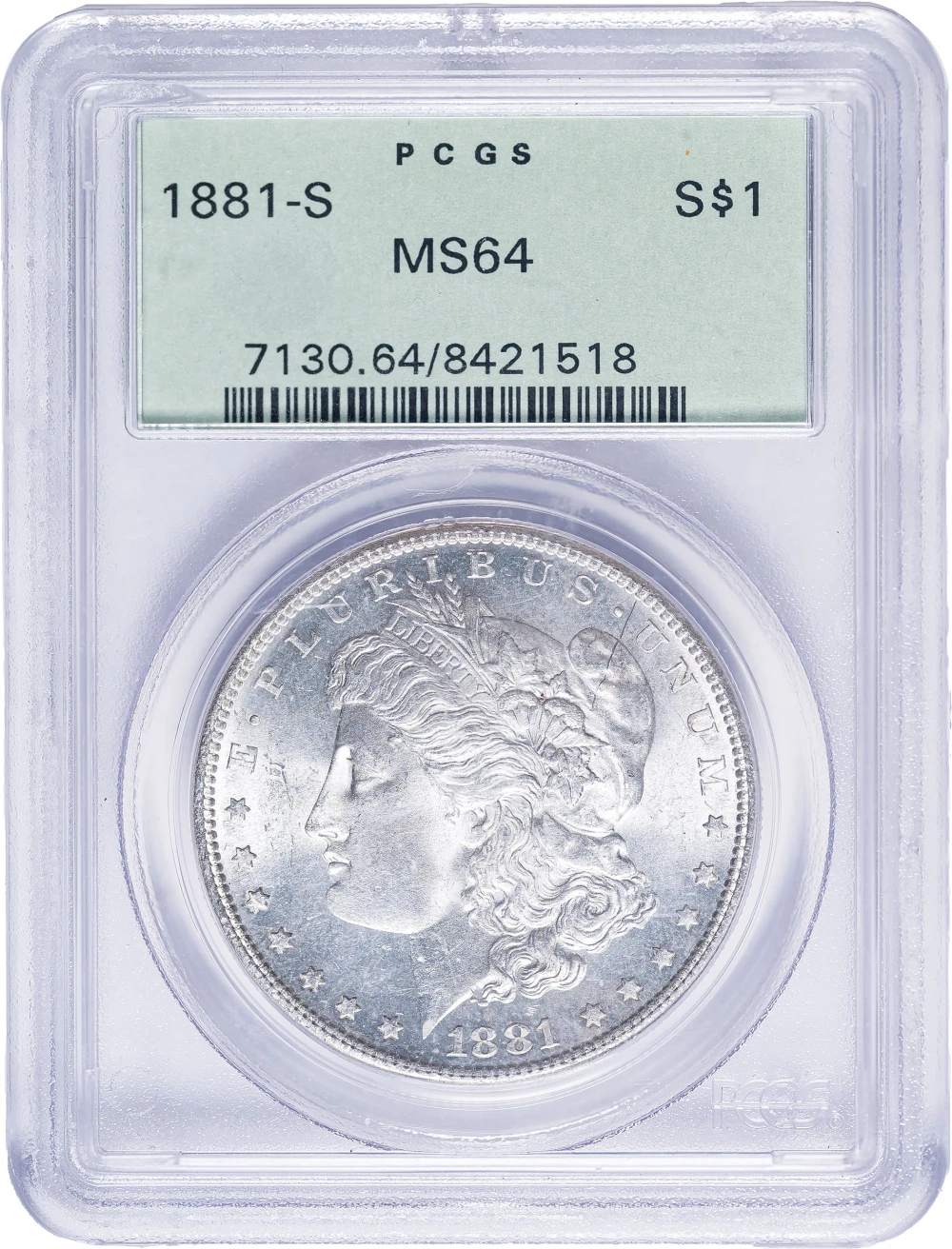 PCGS MS-64 1881-S Morgan Dollar