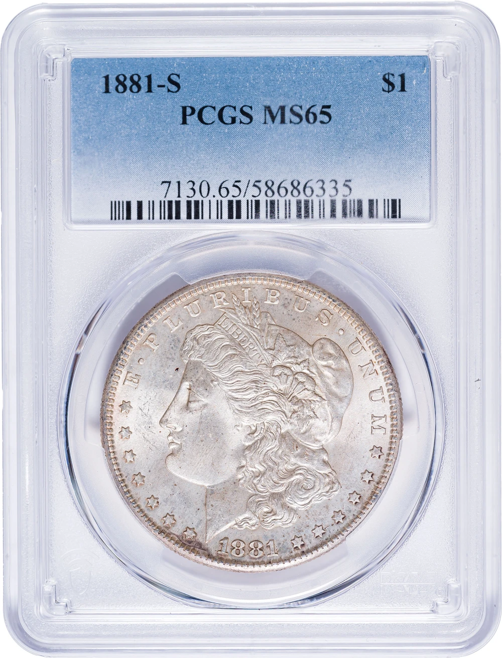 PCGS MS-65 1881-S Morgan Dollar