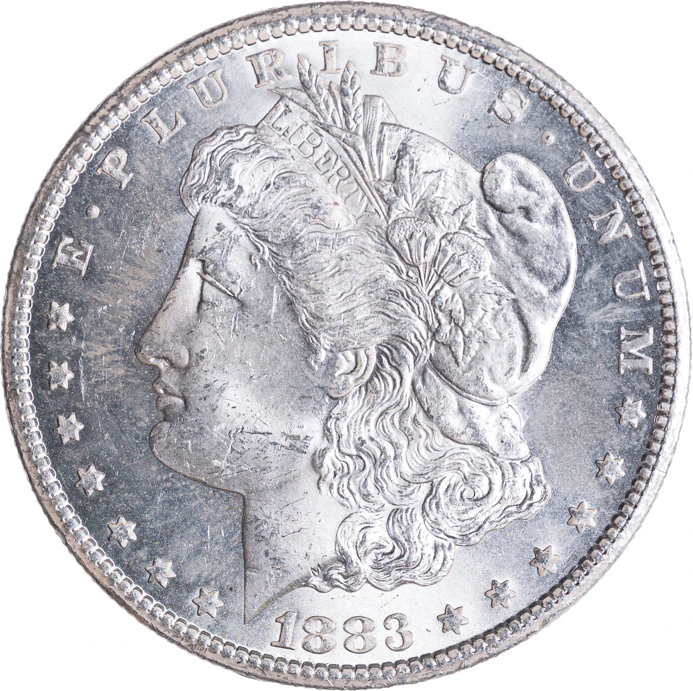 Choice BU-63 1883-CC Morgan Dollar
