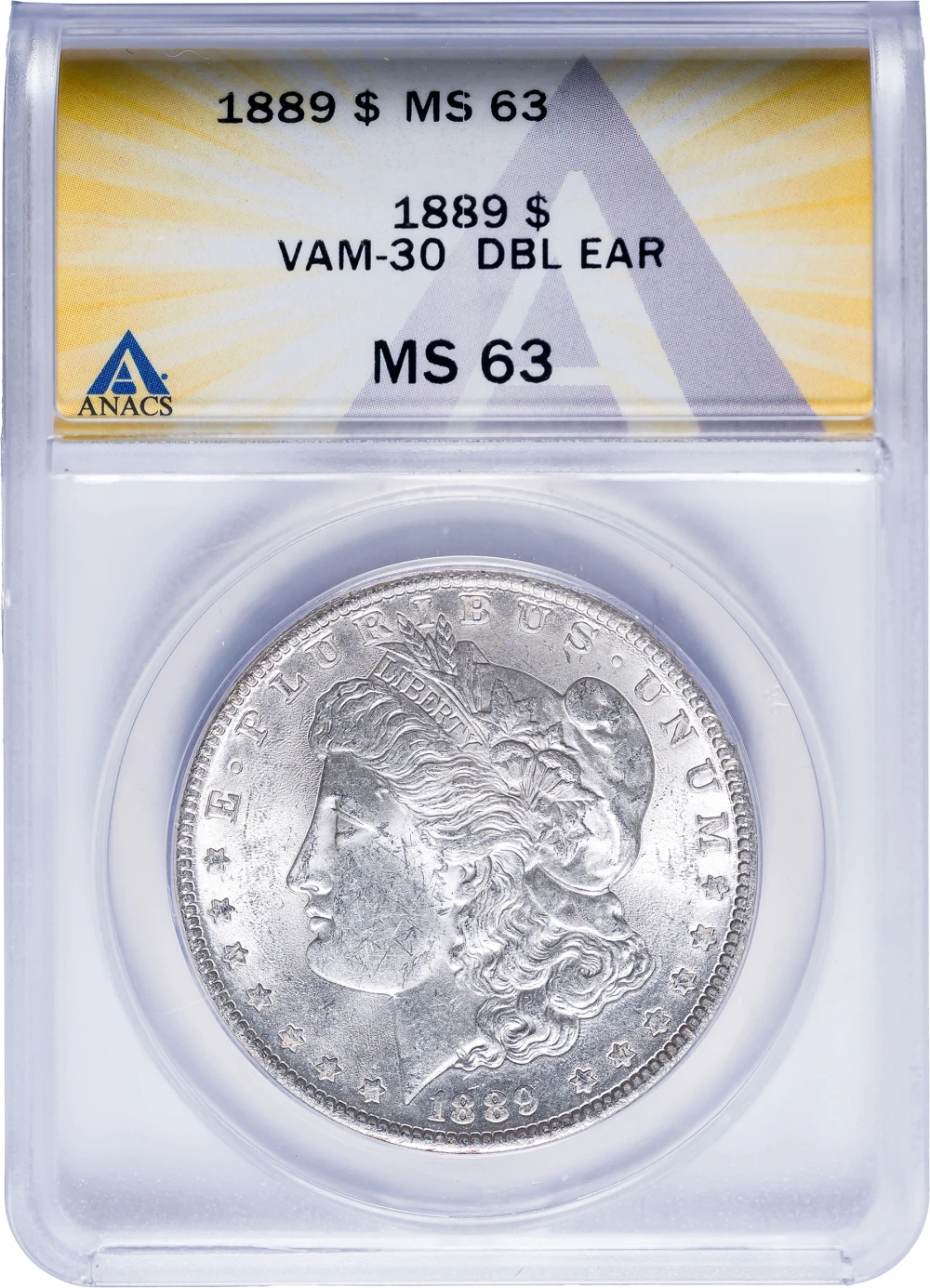 ANACS MS-63 1889 Morgan Dollar
