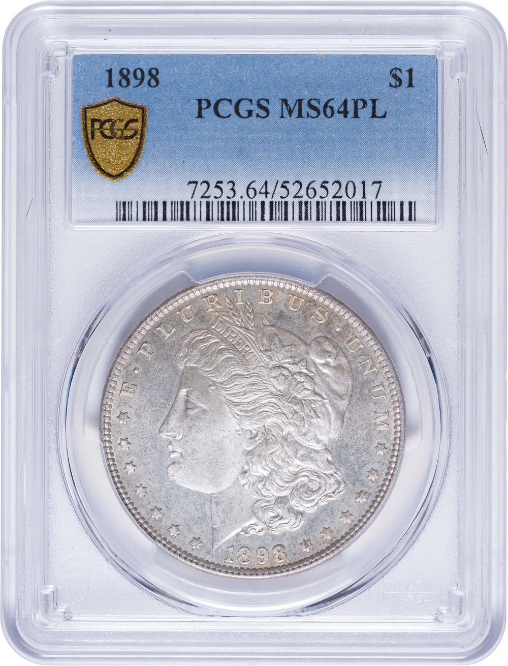 PCGS MS-64 PL 1898 Morgan Dollar