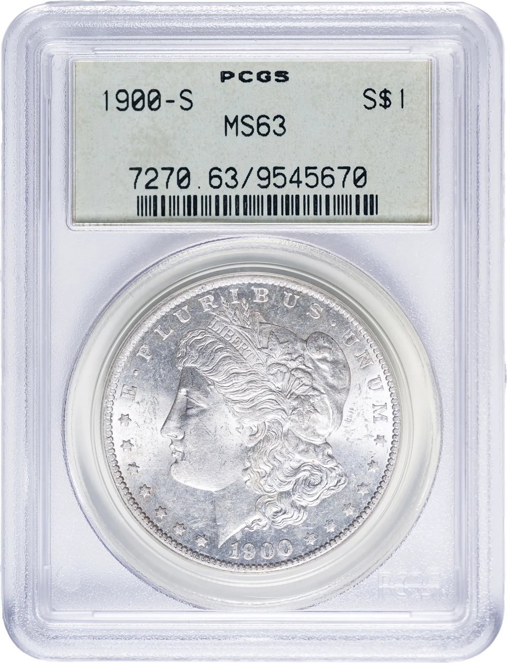 PCGS MS-63 1900-S Morgan Dollar