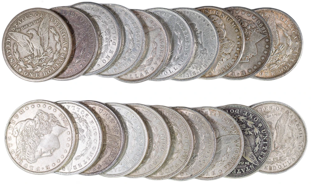 Mixed Roll Of Morgan Dollars