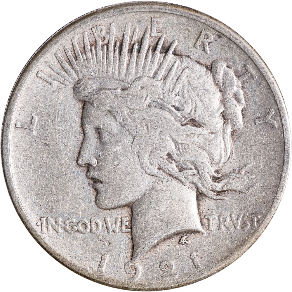 VF-20 1921 Peace Dollar