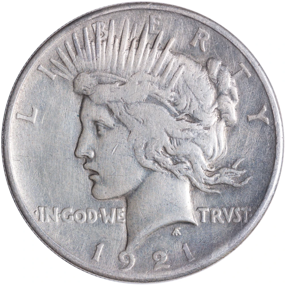 VF Details 1921 Peace Dollar