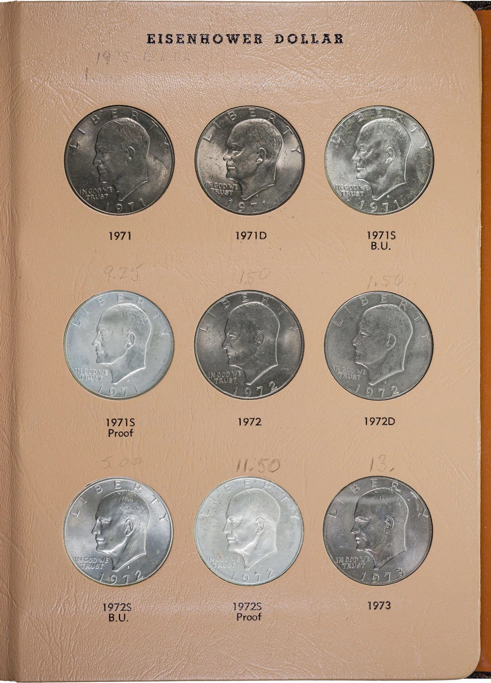 1971-76 Eisenhower Dollar Set