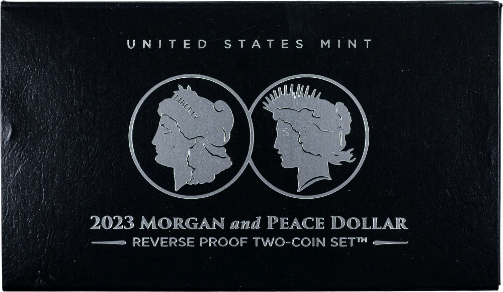 2023 Reverse Proof Morgan and Peace Dollar Set
