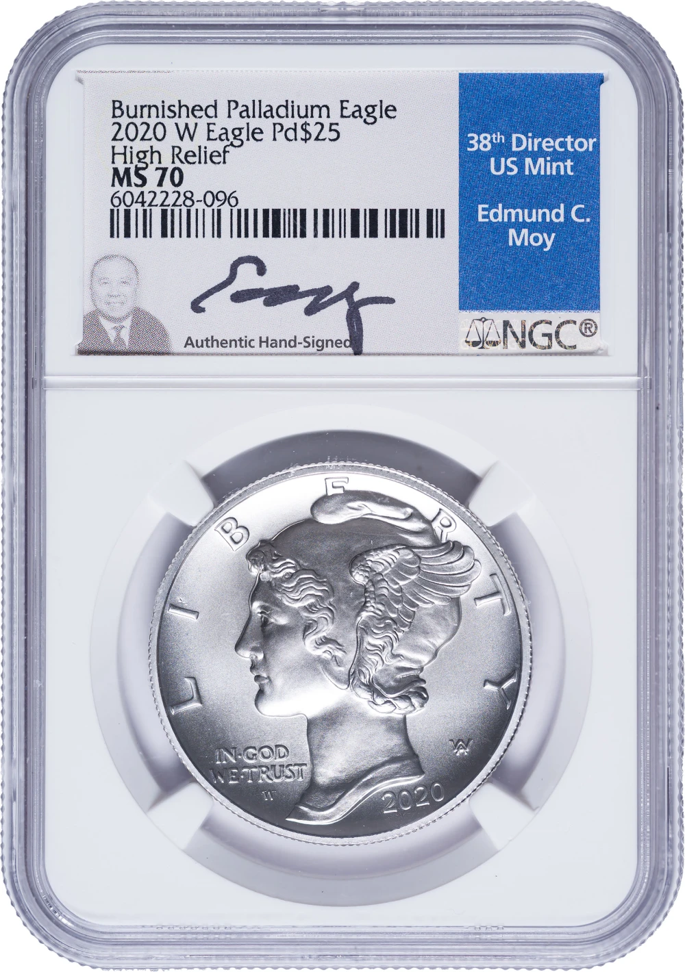 NGC MS-70 2020-W Palladium $25 Eagle