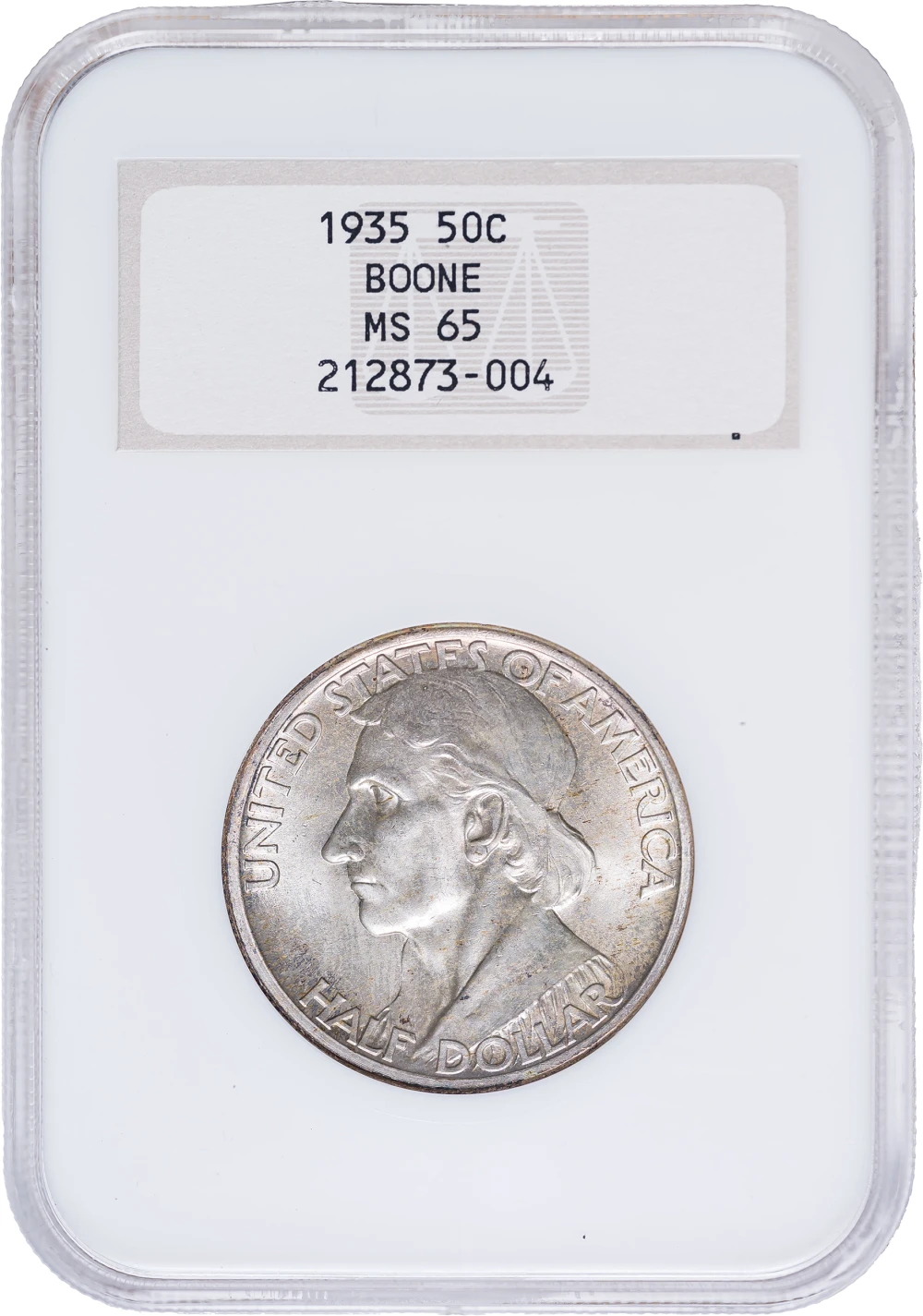 NGC MS-65 1935 Boone Half Dollar