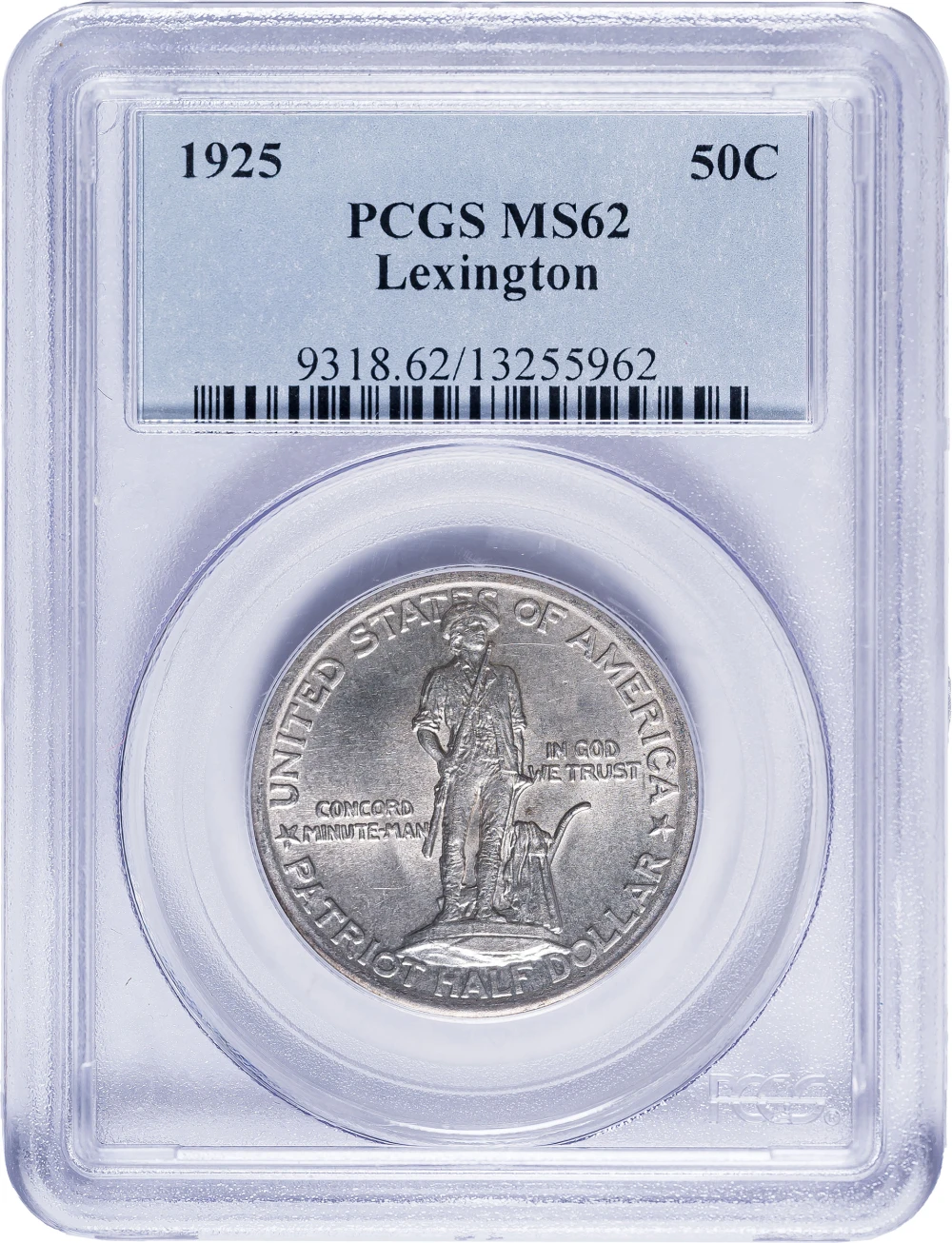 PCGS MS-62 Lexington-Concord Half Dollar