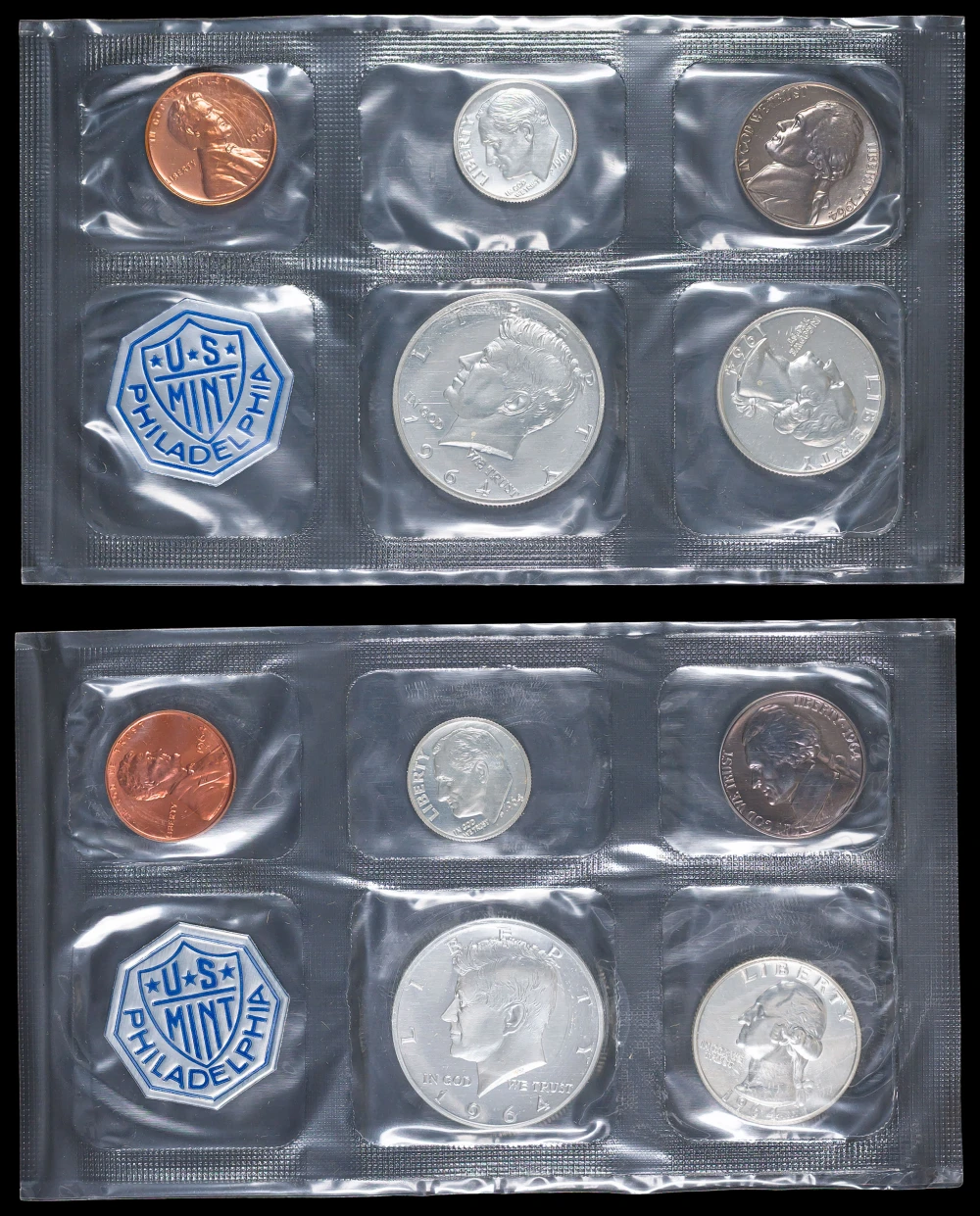 1964 Accent Hair Kennedy Proof Set Pair