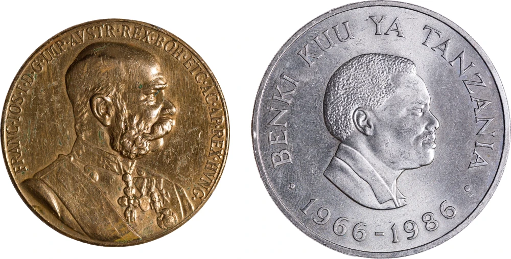 Austria-Hungary and Tanzania. Medal and Coin Lot