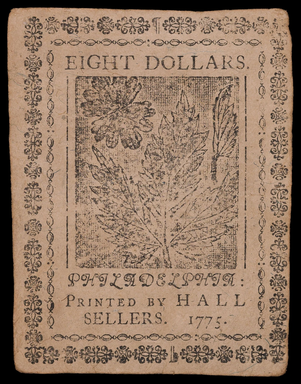 EF 1775 $8 Continental Currency