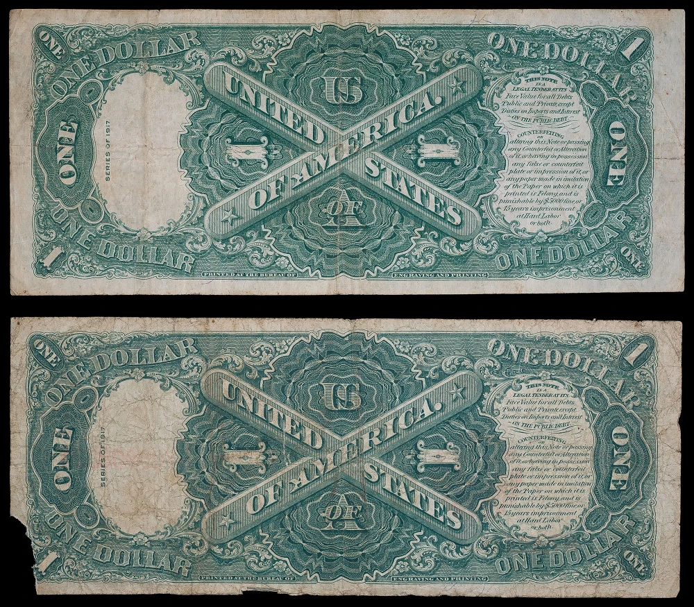 Pair Of 1917 $1 Notes 