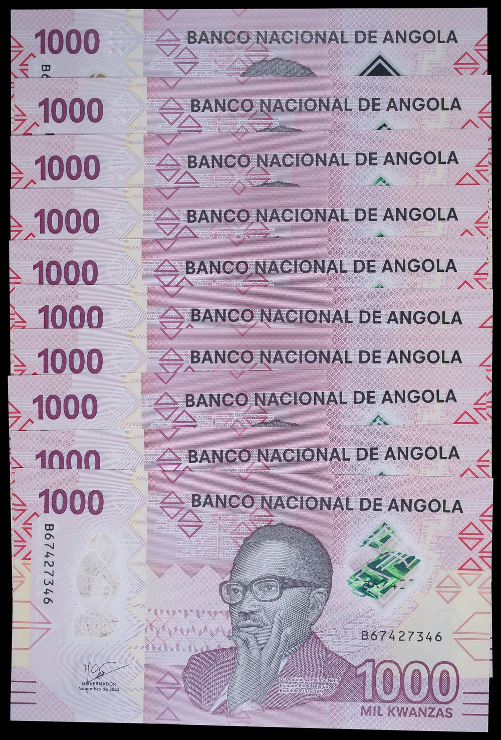 Angola. Group of 1,000 Kwanzas Notes