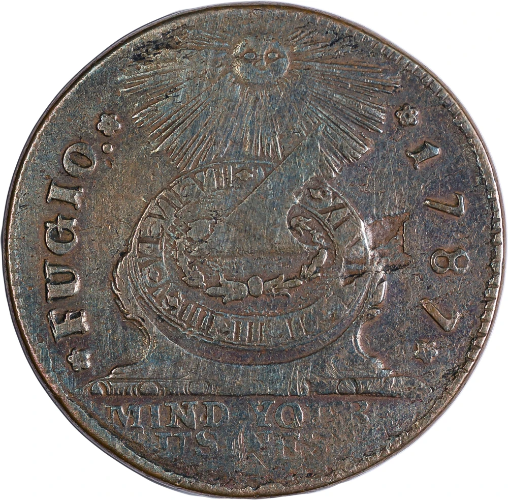 EF-40 1787 Fugio Copper