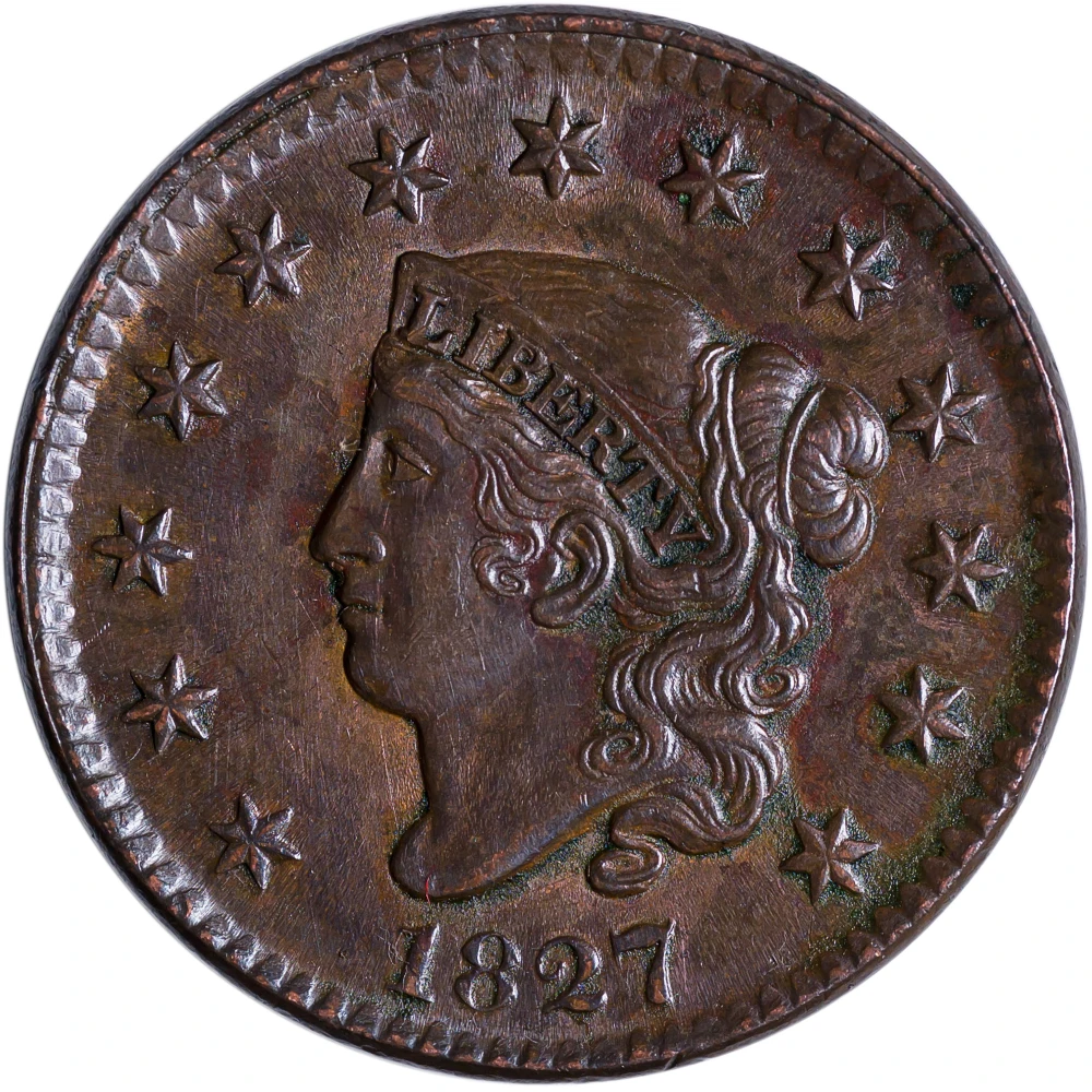 MS-60 1827 Large Cent