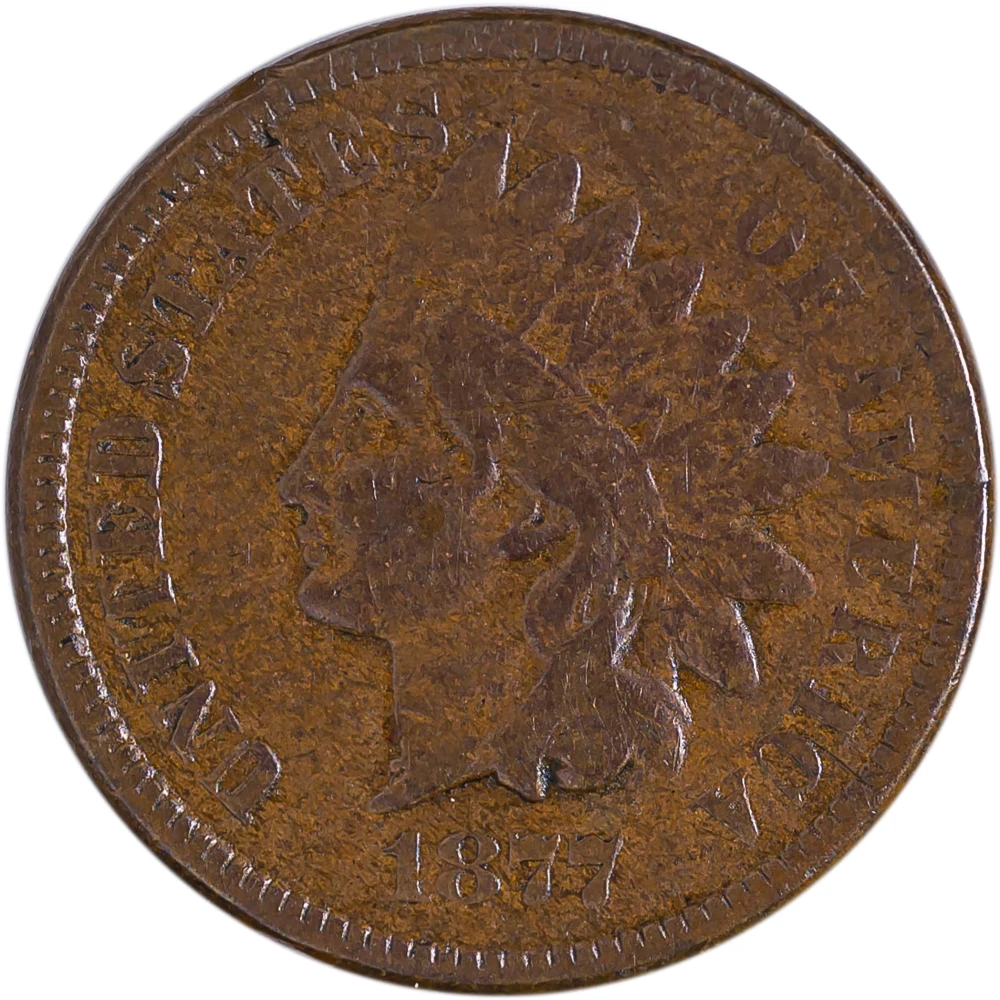 Fine-12 1877 Indian Cent