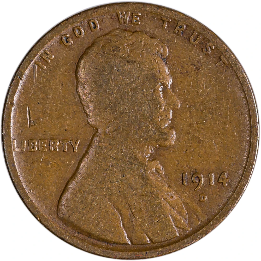 G+-6 1914-D Lincoln Cent