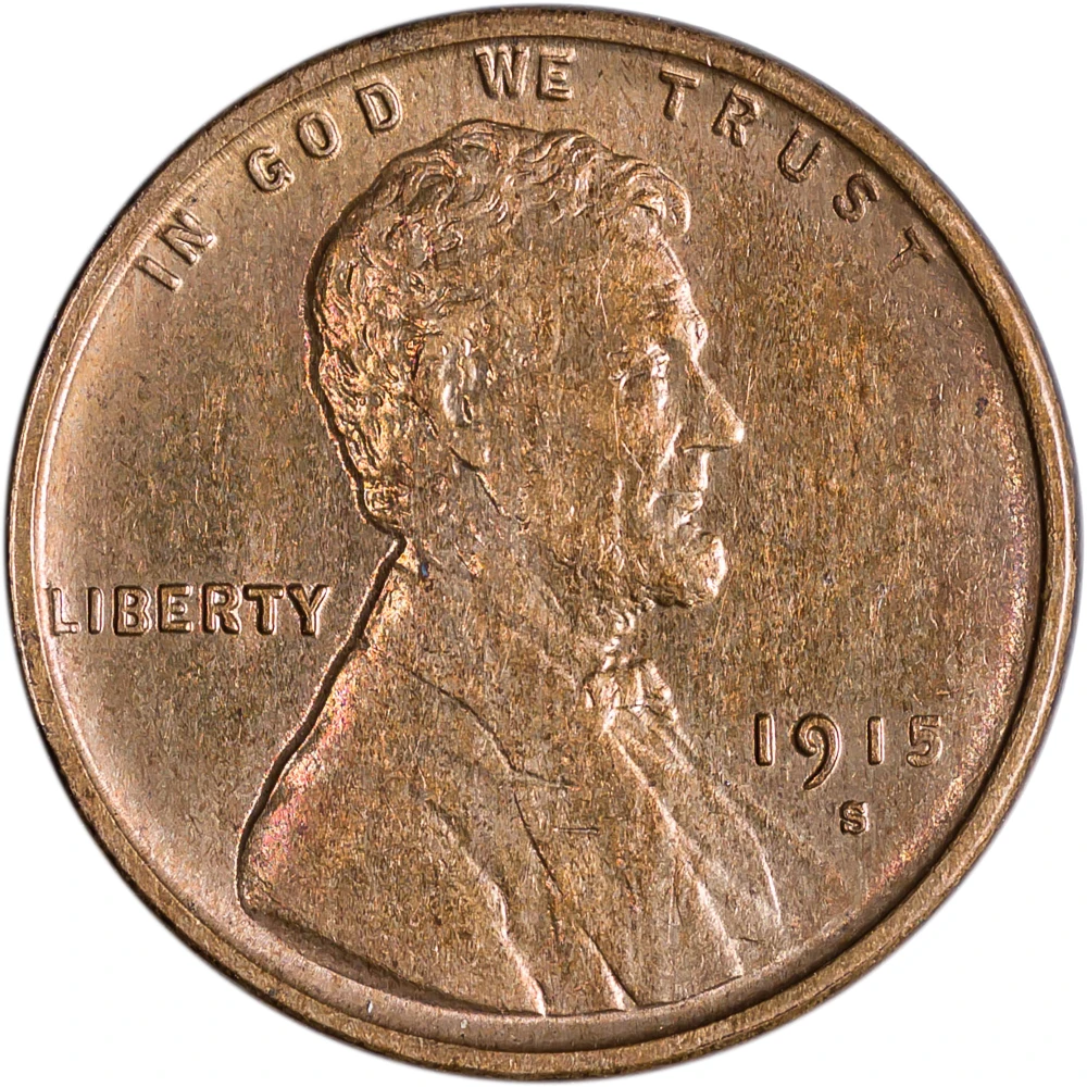 BU-60 RB 1915-S Lincoln Cent