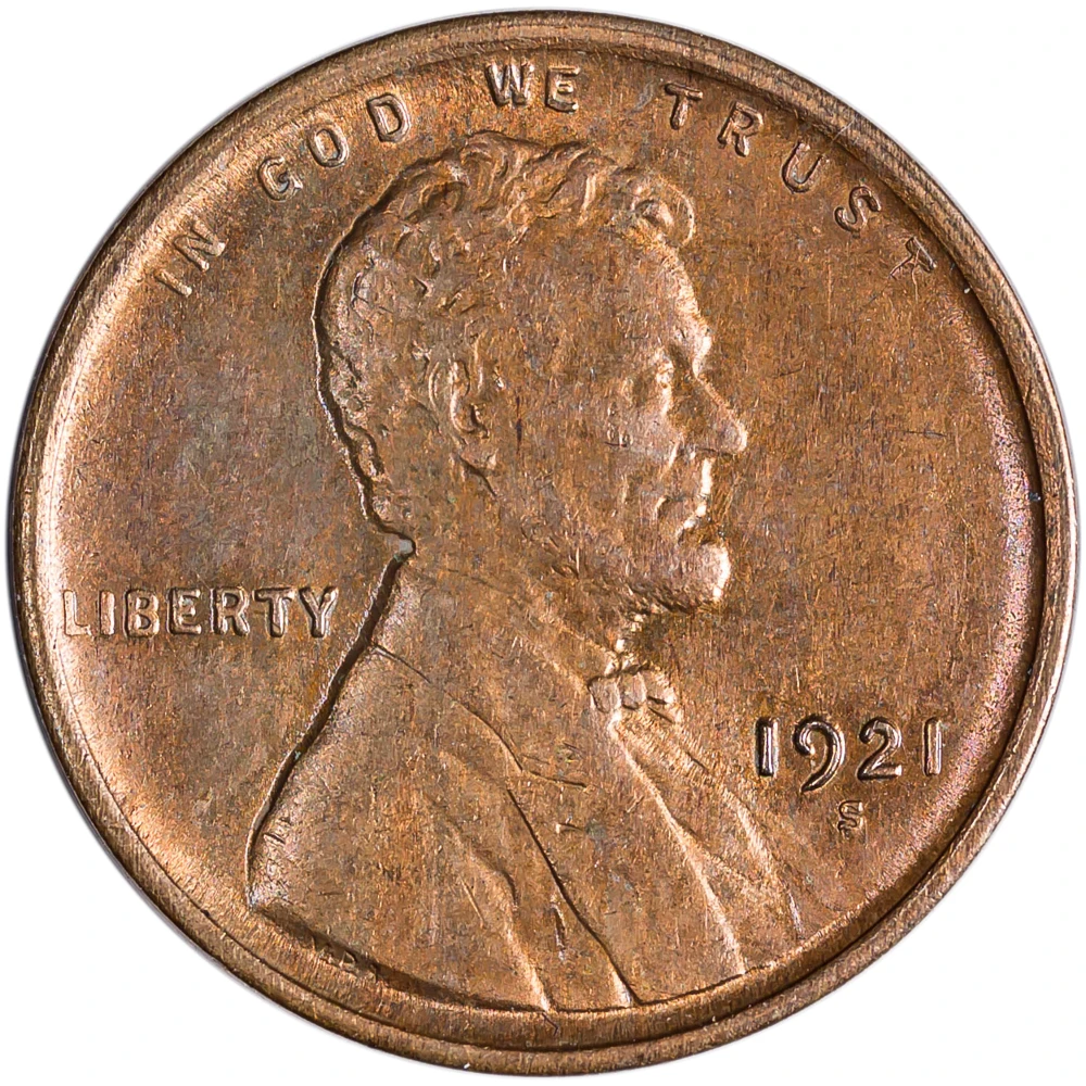 BU-60 1921-S Lincoln Cent