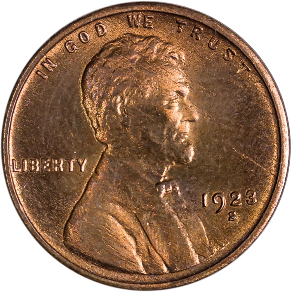 AU+ Details 1923-S Lincoln Cent