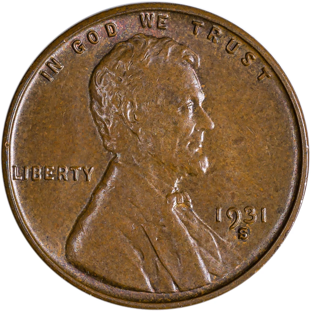 BU-62 BN 1931-S Lincon Cent
