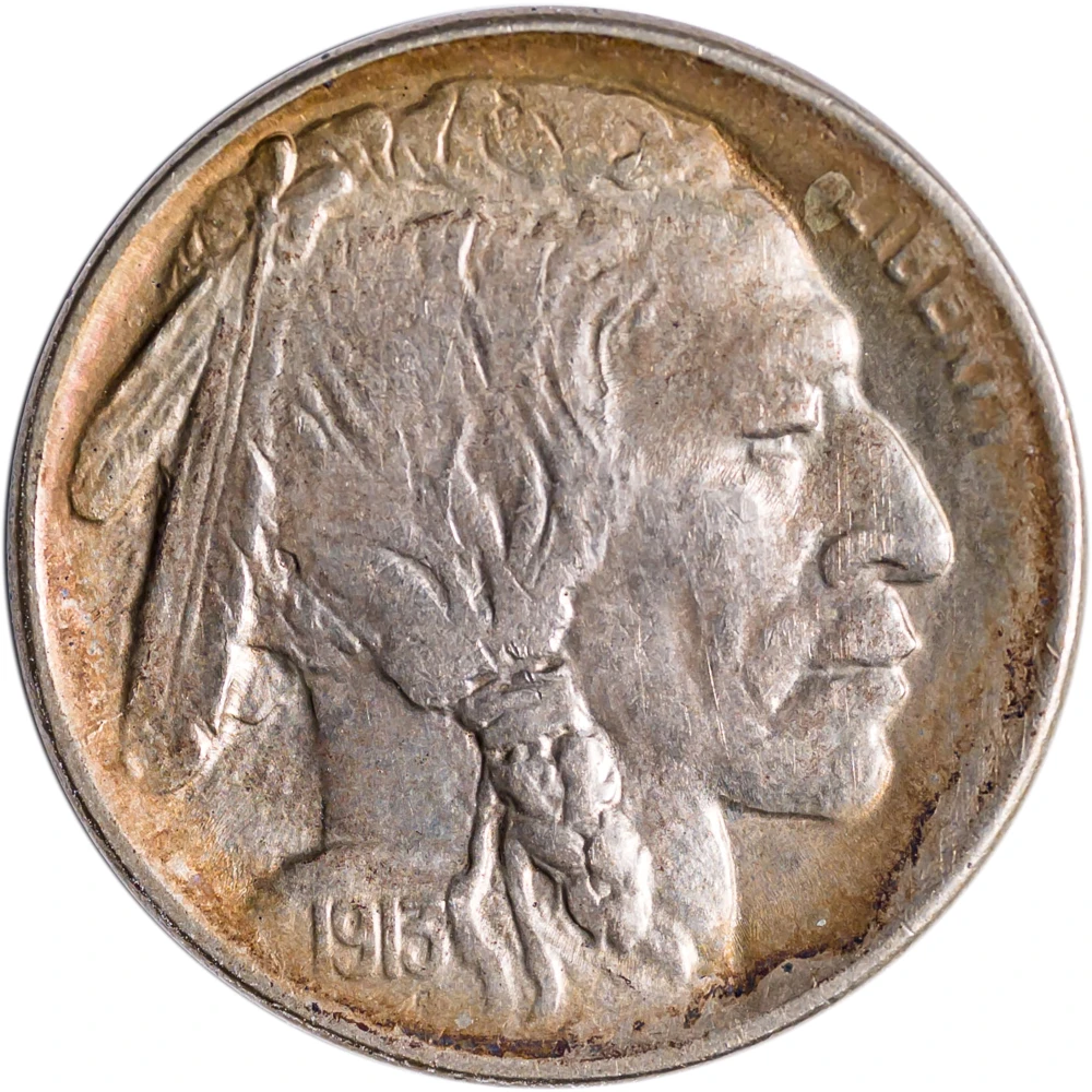 AU-50 1913-S TI Buffalo Nickel