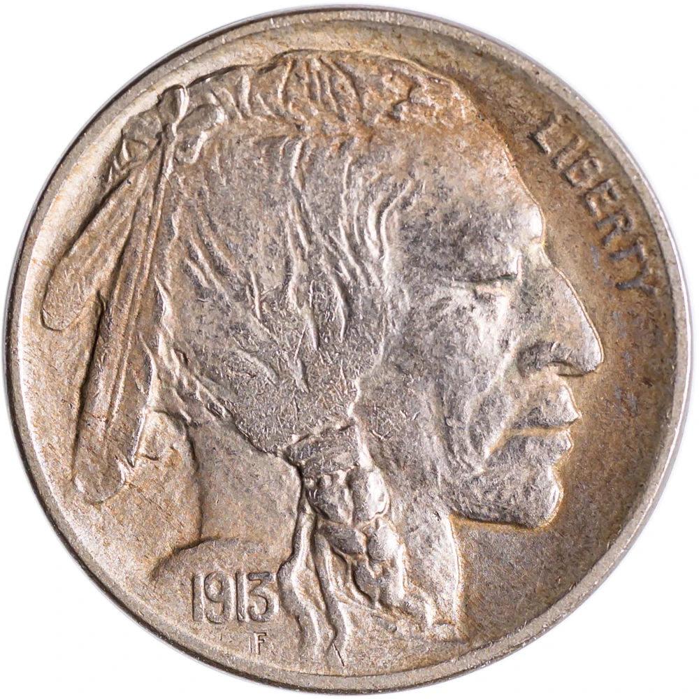 AU-50 1913-D TII Buffalo Nickel