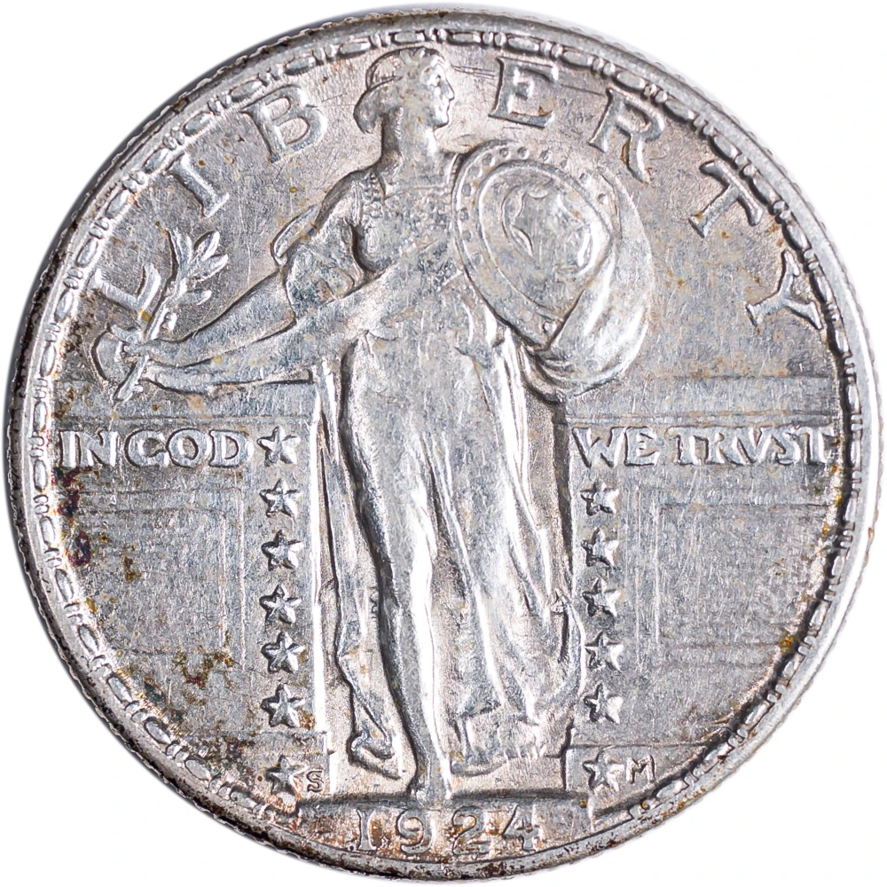 AU-50 1924-S Standing Liberty Quarter