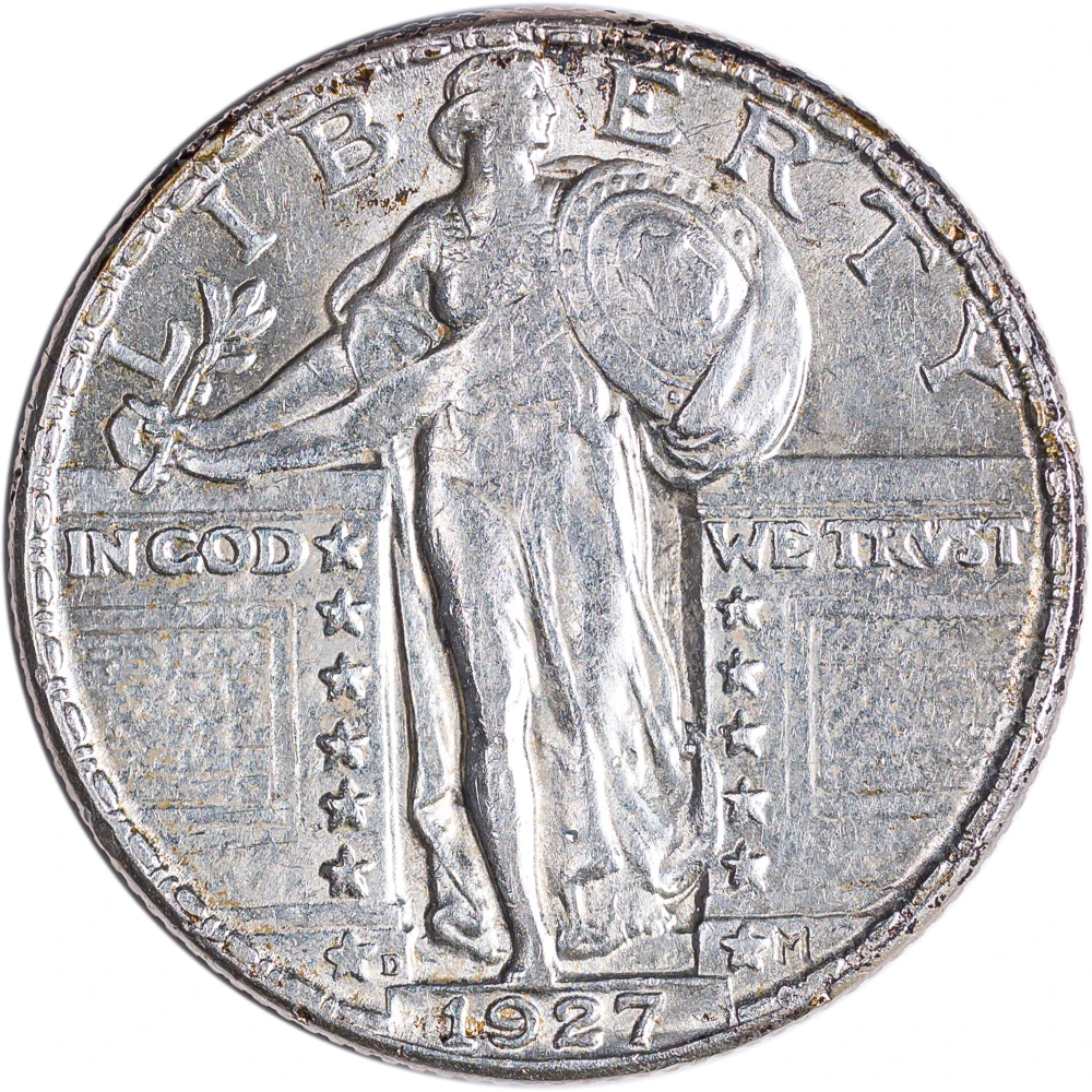 AU-50 1927-D Standing Liberty Quarter