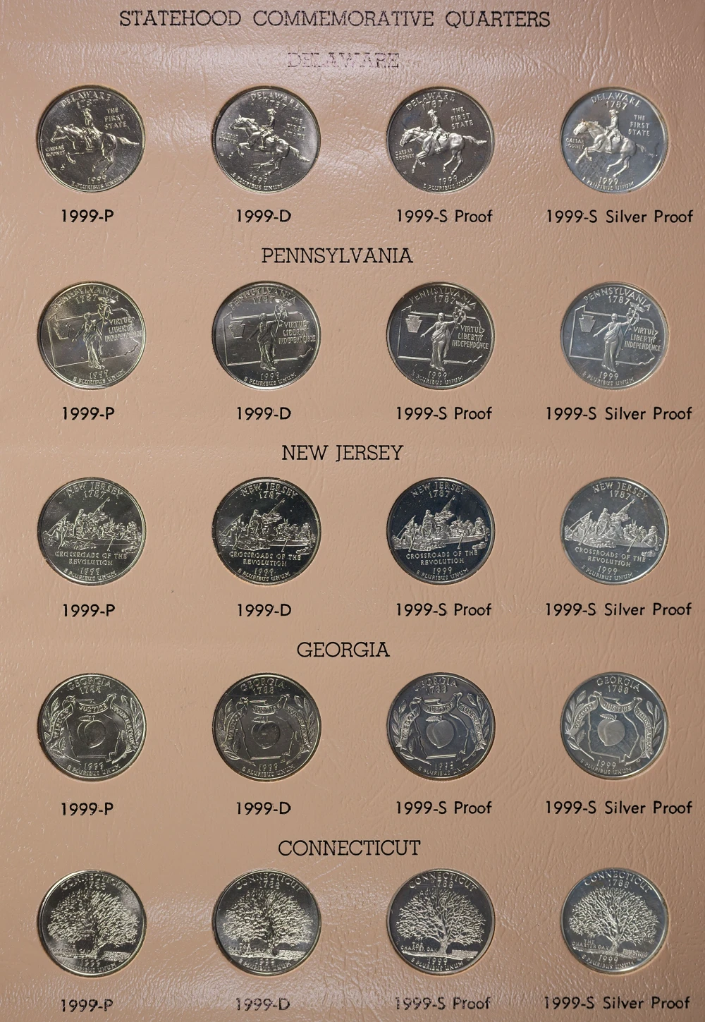Complete Set of 1999-2003 State Quarters