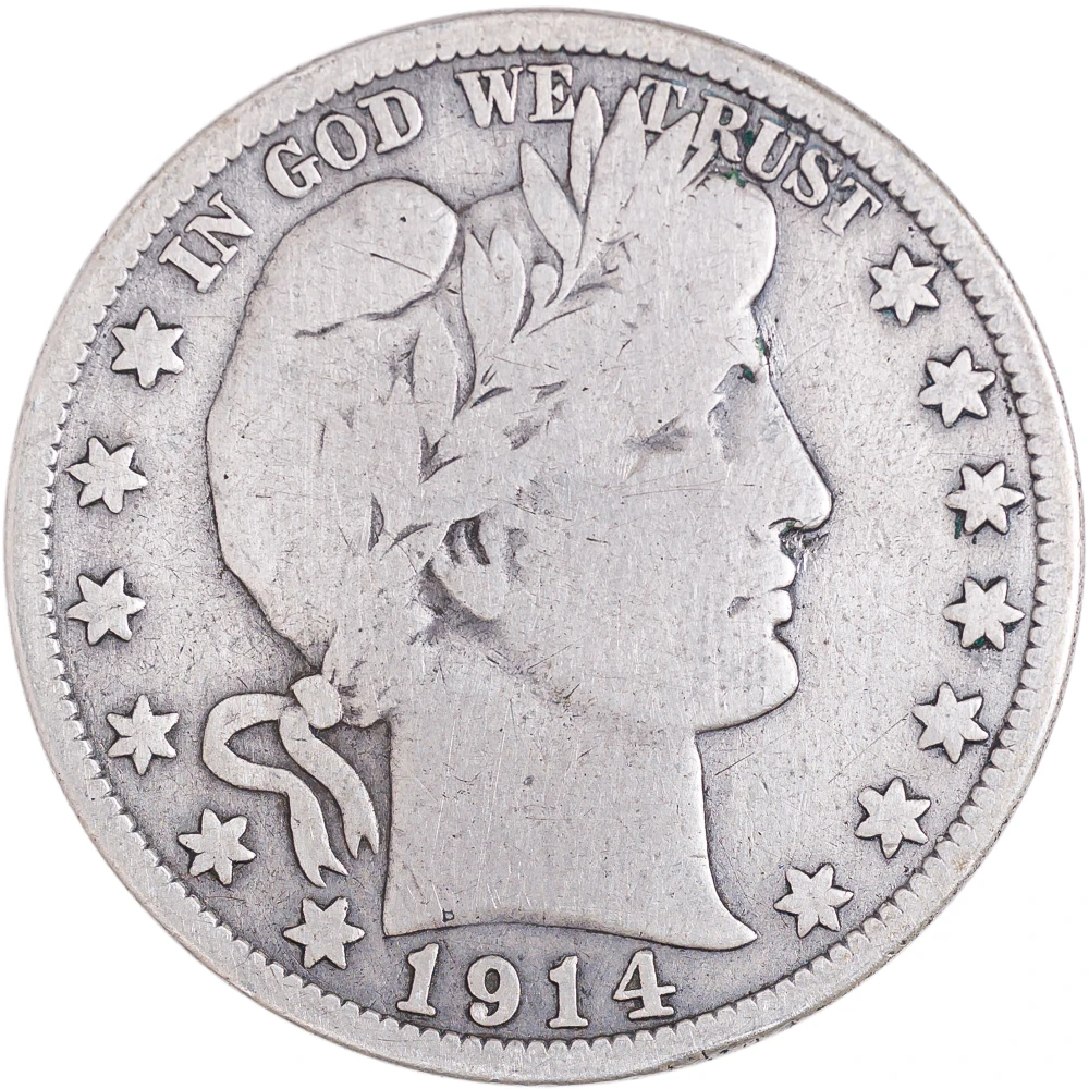 VG-8 1914 Barber Half Dollar