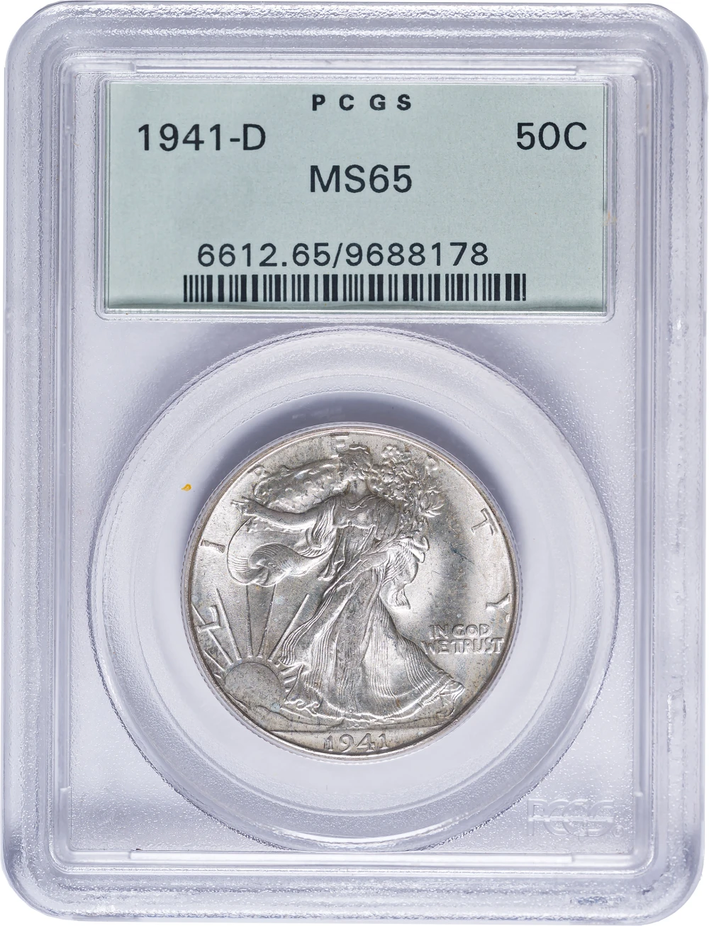 PCGS MS-65 1941-D Walking Liberty Half Dollar