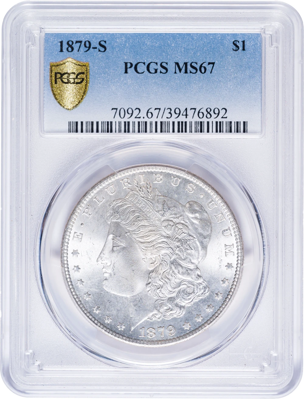PCGS MS-67 1879-S Morgan Dollar