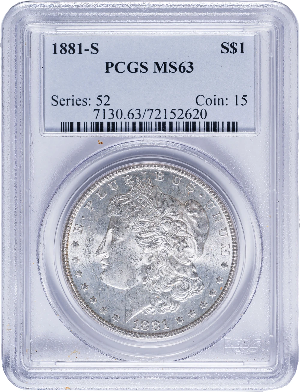 PCGS MS-63 1881-S Morgan Dollar