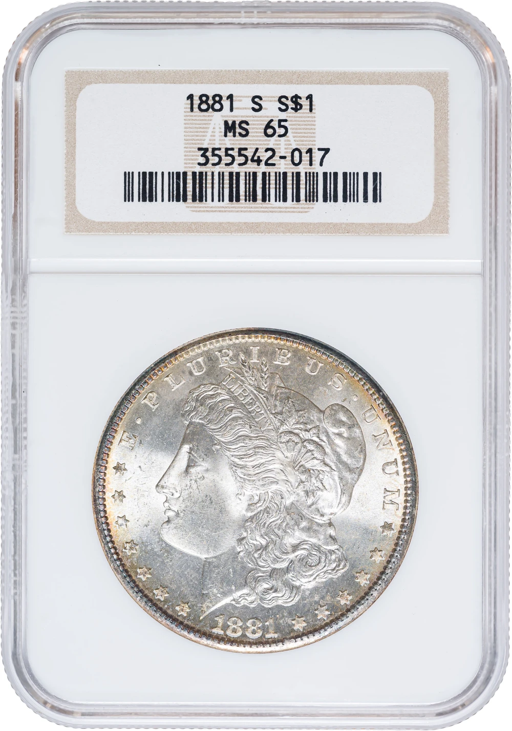 NGC MS-65 1881-S Morgan Dollar