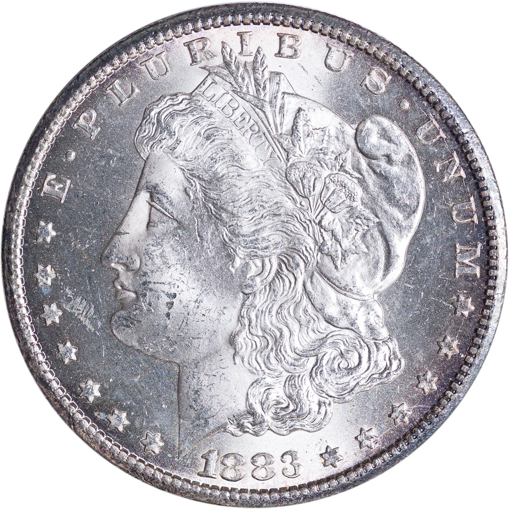 Choice BU-63 1883-CC Morgan Dollar