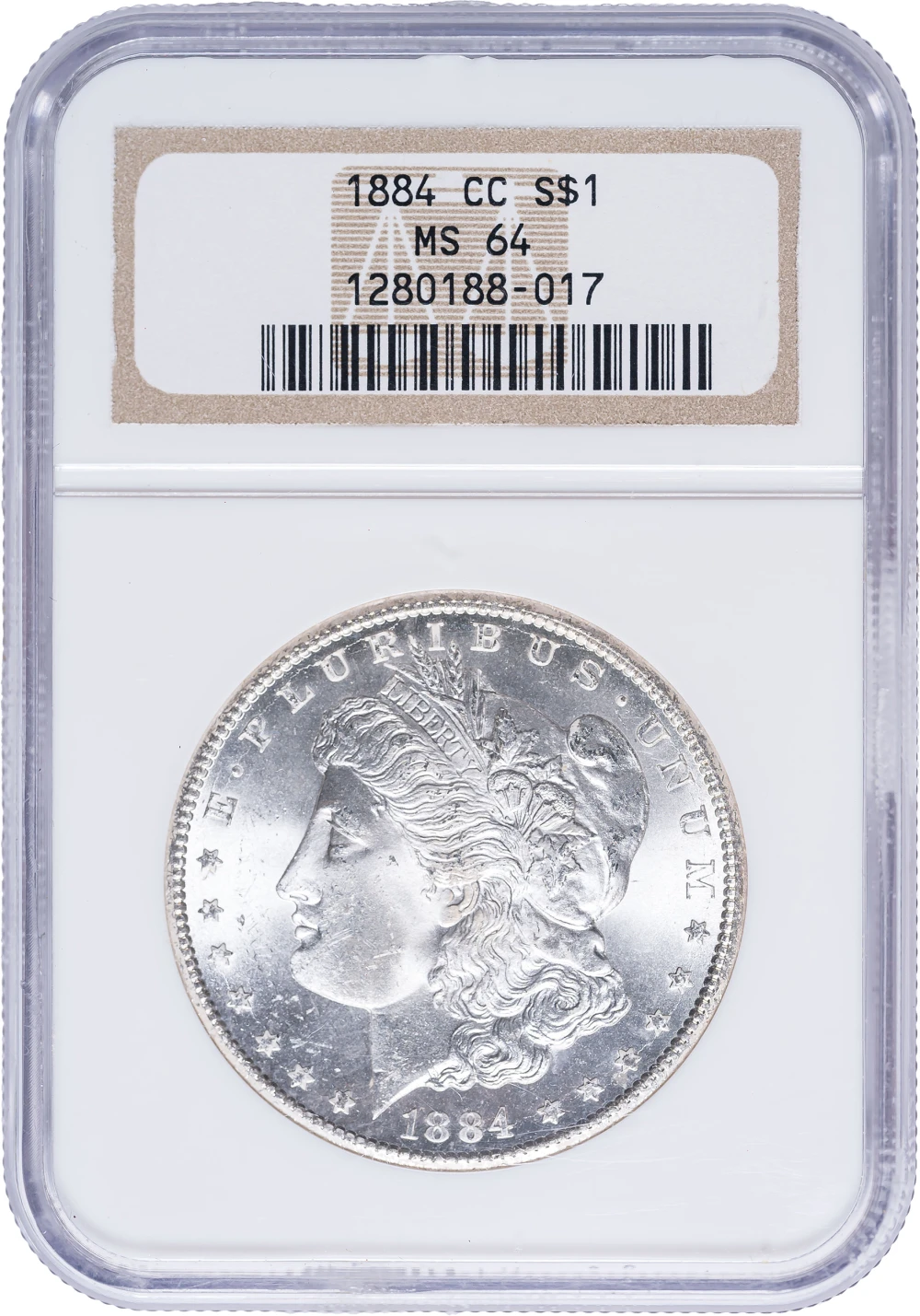 NGC MS-64 1884-CC Morgan Dollar
