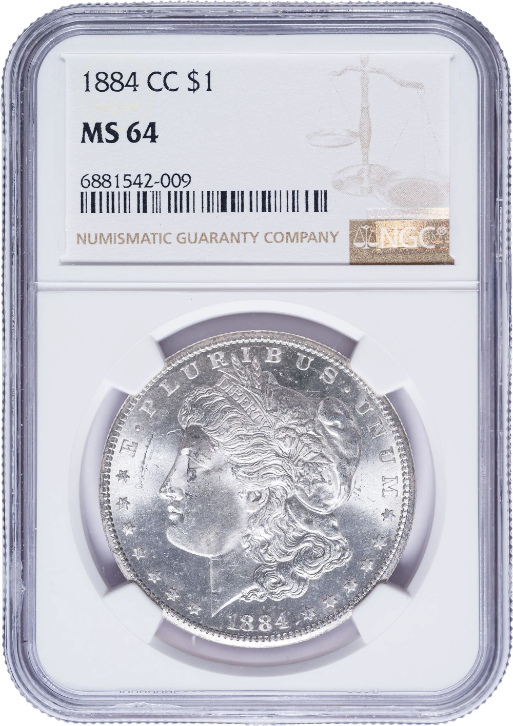 NGC MS-64 1884-CC Morgan Dollar