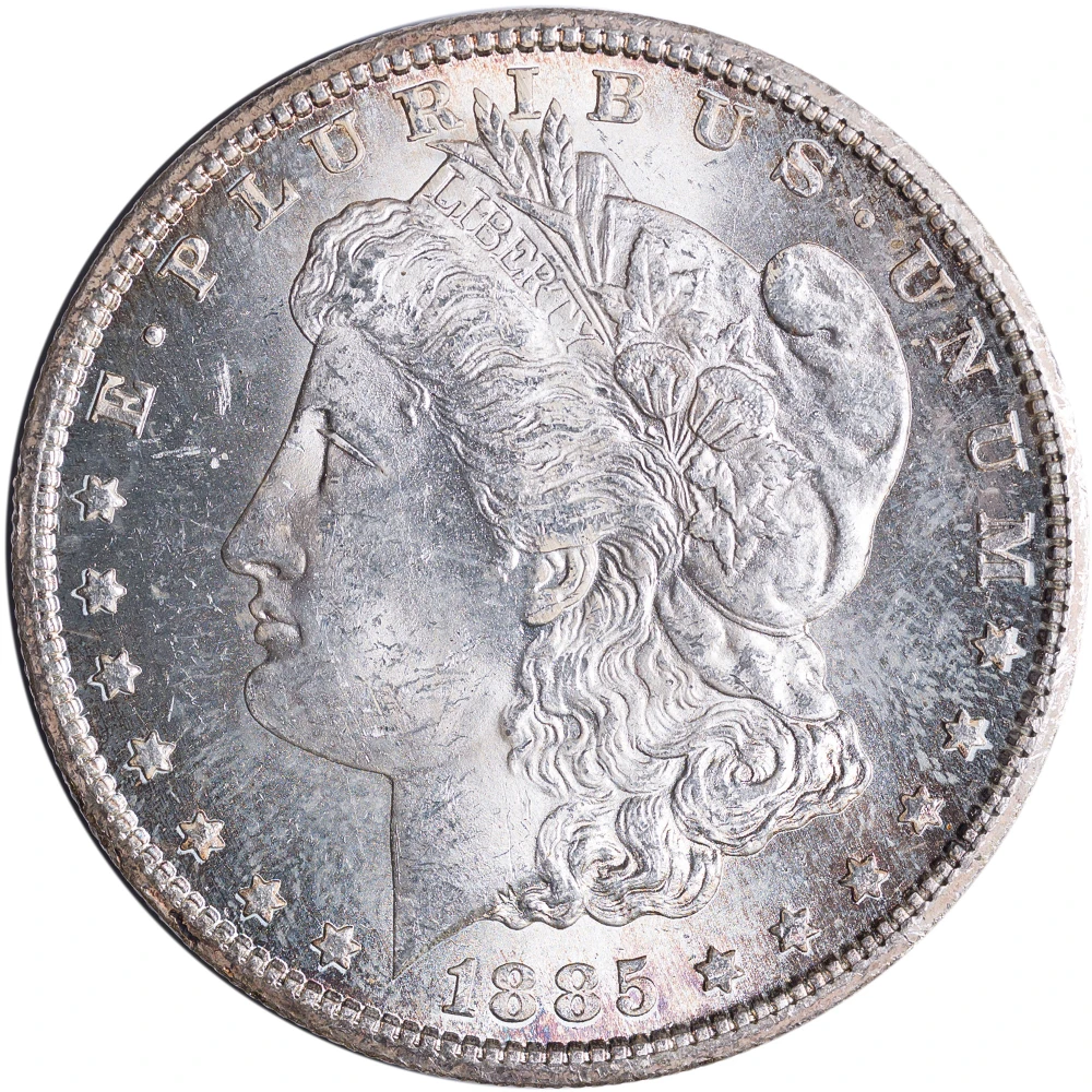 Choice BU-63 1885-CC Morgan Dollar