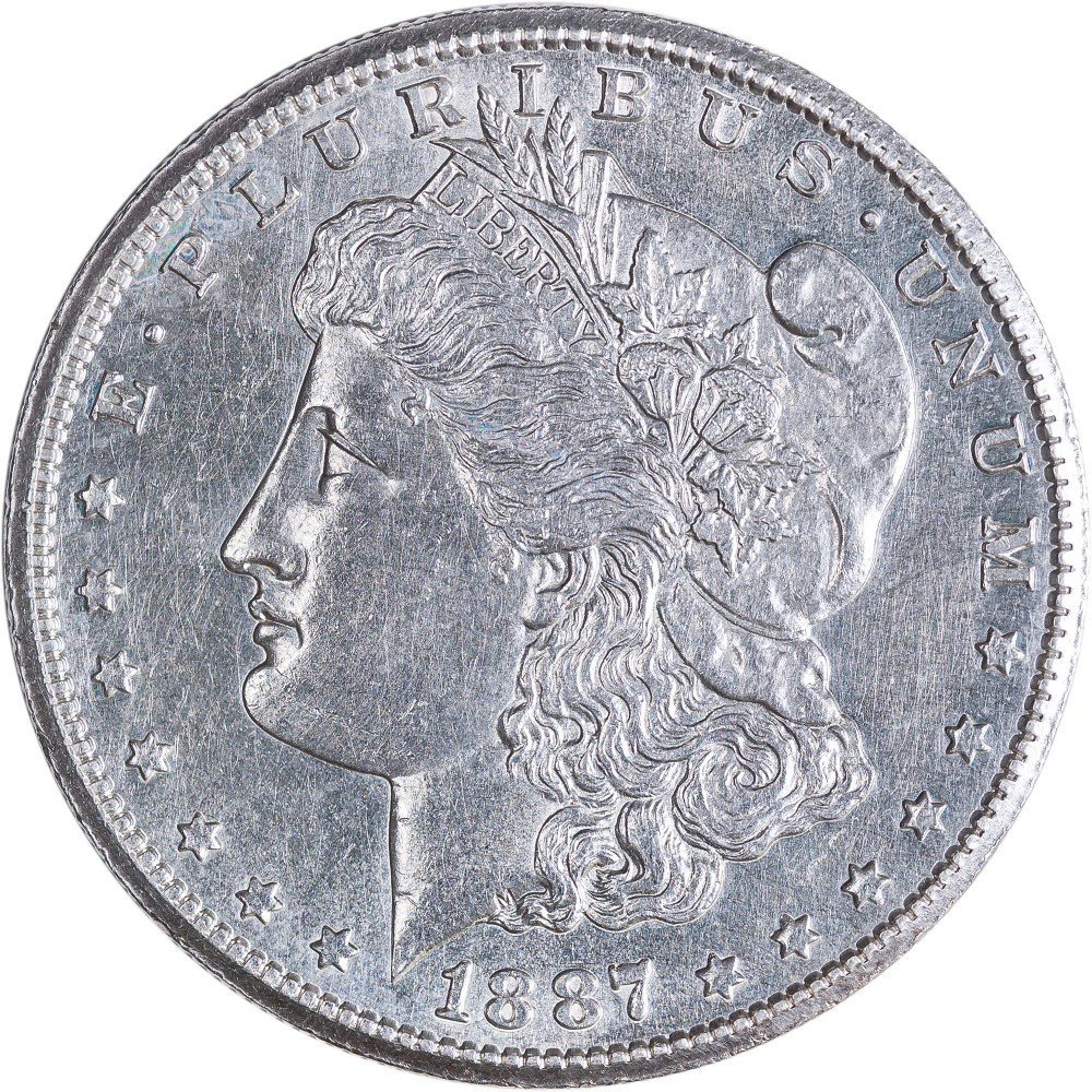 UNC Details 1887-S Morgan Dollar