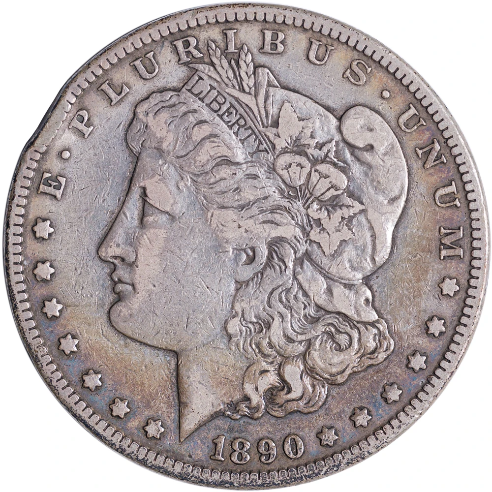 VF+ Details 1890-CC Morgan Dollar