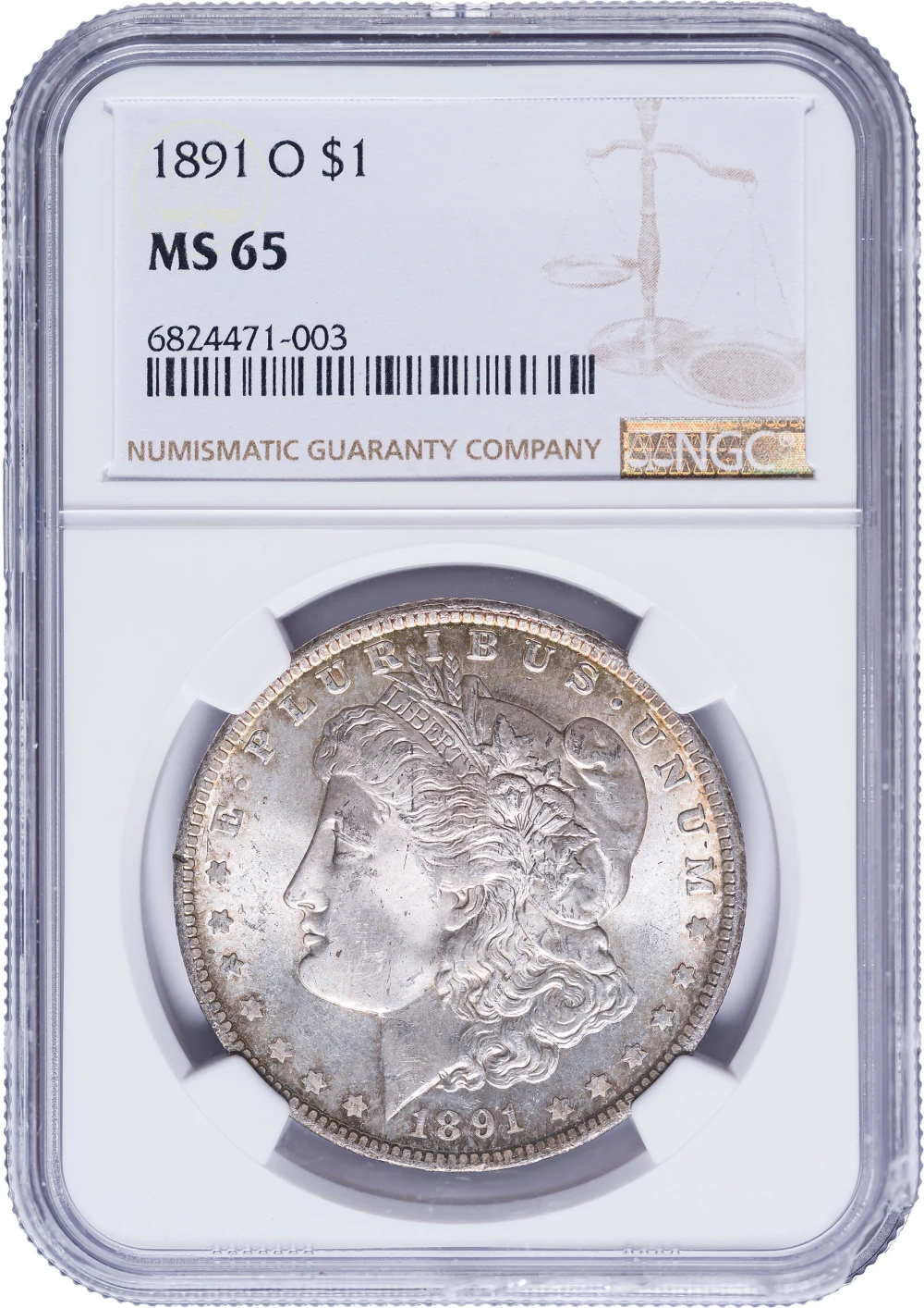 NGC MS-65 1891-O Morgan Dollar