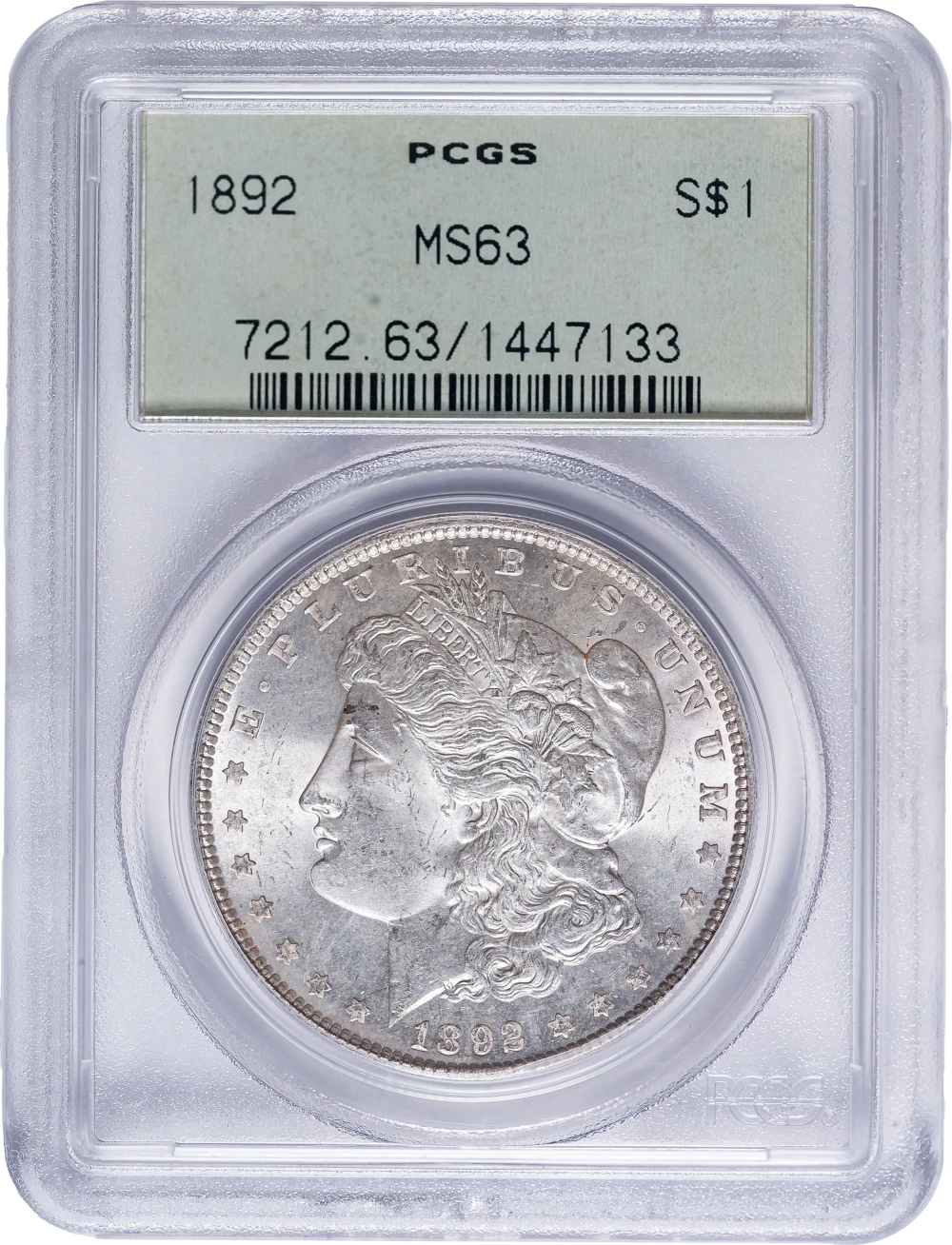 PCGS MS-63 1892 Morgan Dollar