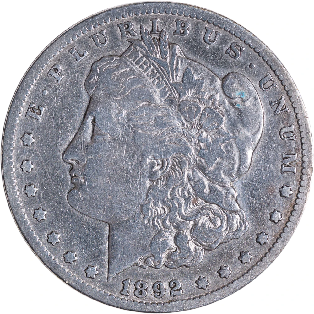 F-12 1892-CC Morgan Dollar