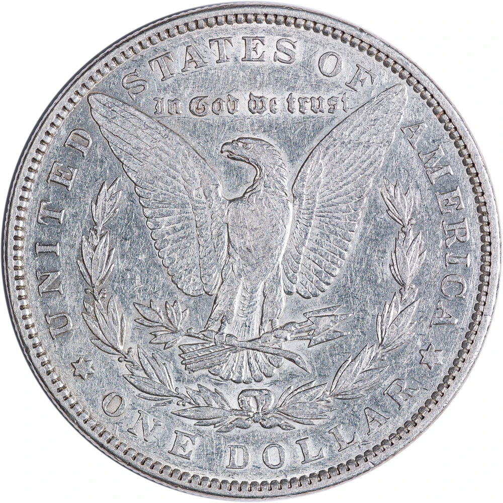 AU-50 1893 Morgan Dollar