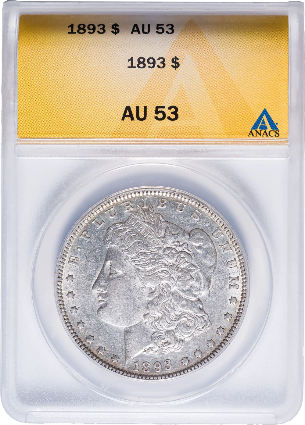 ANACS AU-53 1893 Morgan Dollar