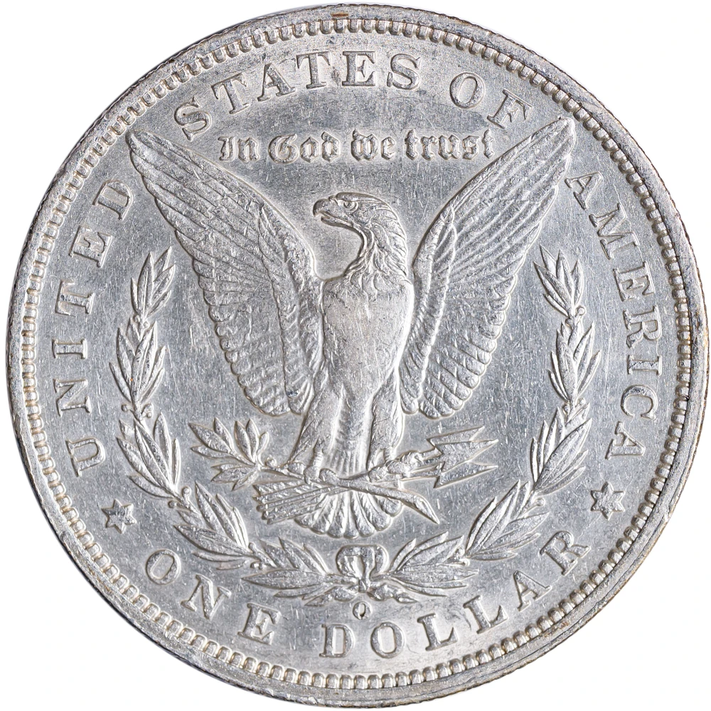 AU Details 1896-O Morgan Dollar