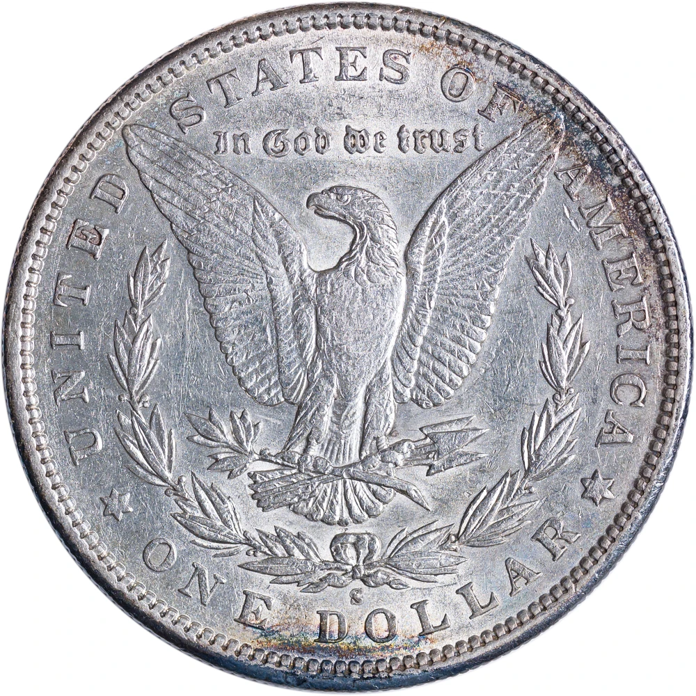 AU-50 1898-S Morgan Dollar